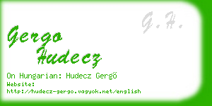 gergo hudecz business card